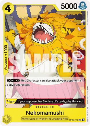 Nekomamushi (OP06-110) - Wings of the Captain - for just $0.05! 