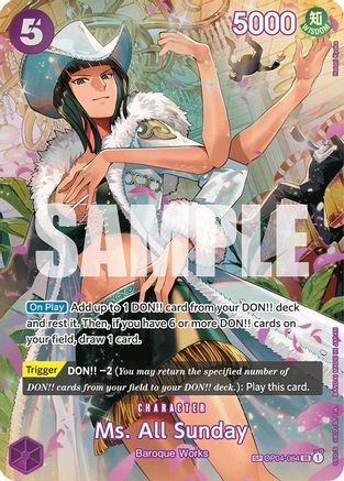 Ms. All Sunday (SP) (OP04-064) - Wings of the Captain Foil - for just $157.63! 