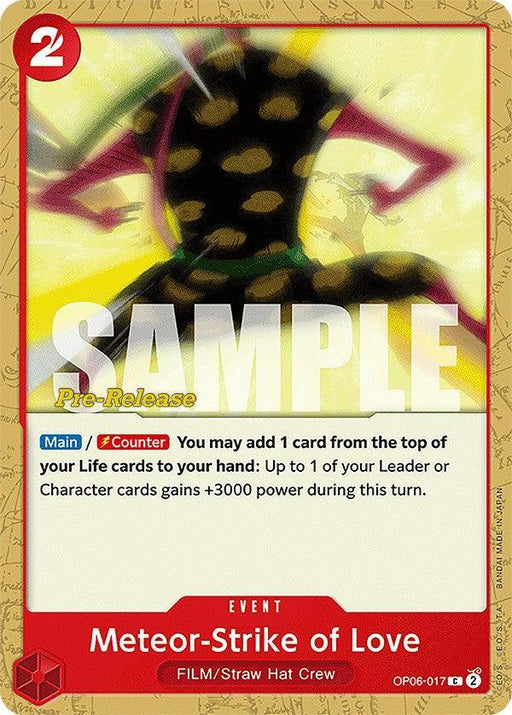 Meteor-Strike of Love [Wings of the Captain Pre-Release Cards] - for just $0.25! 