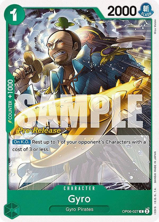 Gyro [Wings of the Captain Pre-Release Cards] - for just $0.10! 