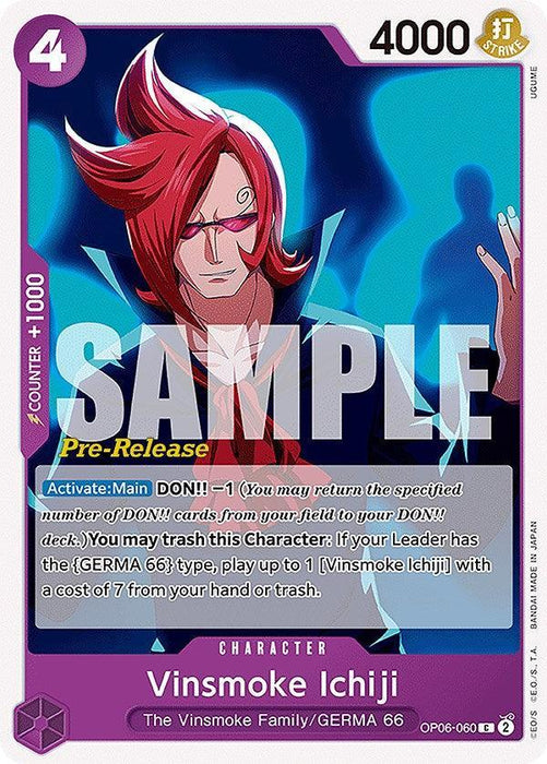 Vinsmoke Ichiji [Wings of the Captain Pre-Release Cards] - for just $0.85! 