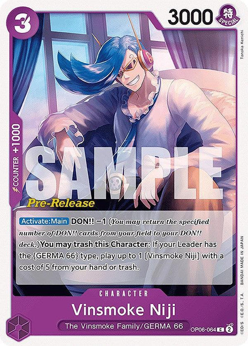 Vinsmoke Niji (064) [Wings of the Captain Pre-Release Cards] - for just $0.40! 