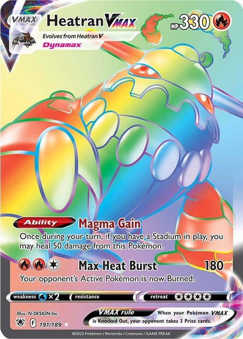 Heatran VMAX (191/189) [Sword & Shield: Astral Radiance] - for just $2.80! 
