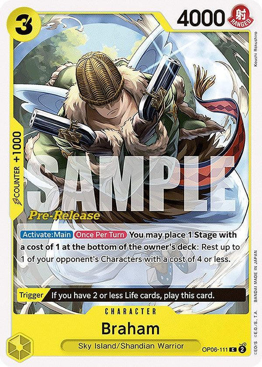 Braham [Wings of the Captain Pre-Release Cards] - for just $1.50! 