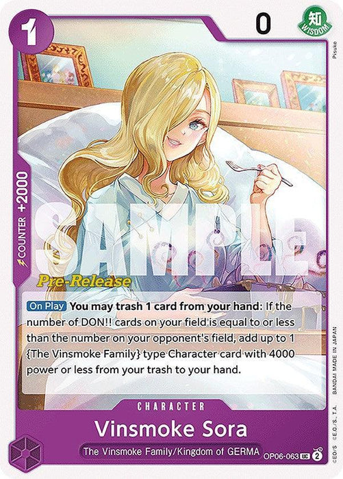 Vinsmoke Sora [Wings of the Captain Pre-Release Cards] - for just $3.10! 