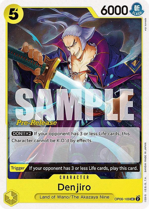 Denjiro [Wings of the Captain Pre-Release Cards] - for just $0.75! 