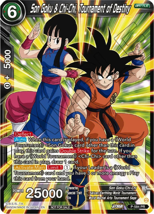 Son Goku & Chi-Chi, Tournament of Destiny (Zenkai Series Tournament Pack Vol.7) (P-584) [Tournament Promotion Cards] - for just $0.20! 