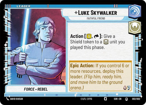 Luke Skywalker - Faithful Friend (Prerelease Promo) (002/002) [Spark of Rebellion Promos] - for just $0.35! 