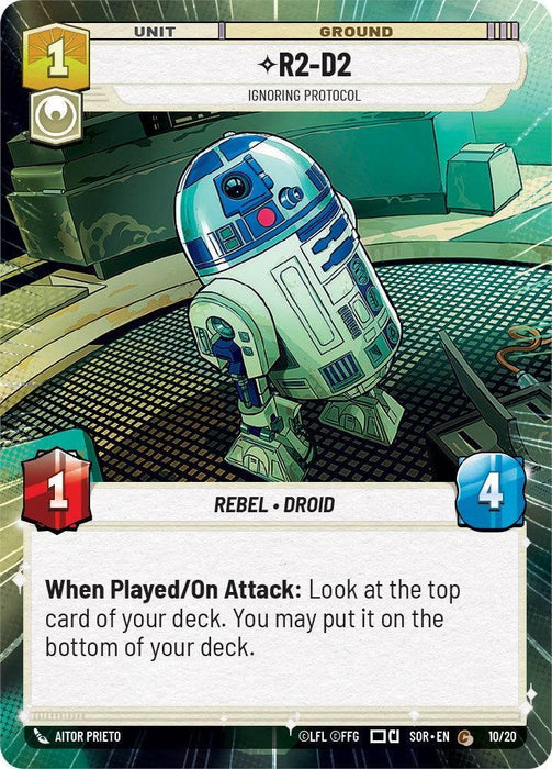 R2-D2 - Ignoring Protocol (Hyperspace) (Weekly Play Promo) (10/20) [Spark of Rebellion Promos] - for just $0.15! 