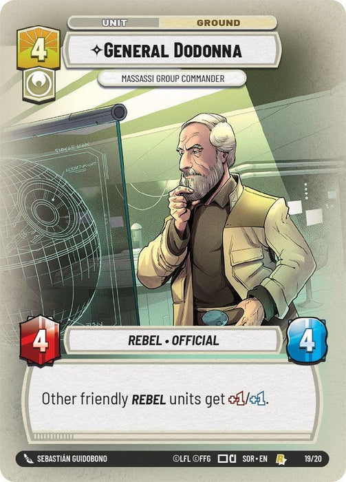 General Dodonna - Massassi Group Commander (Weekly Play Promo) (19/20) [Spark of Rebellion Promos] - for just $0.10! 