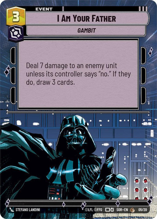 I Am Your Father (Hyperspace) (Weekly Play Promo) (5/20) [Spark of Rebellion Promos] - for just $0.15! 