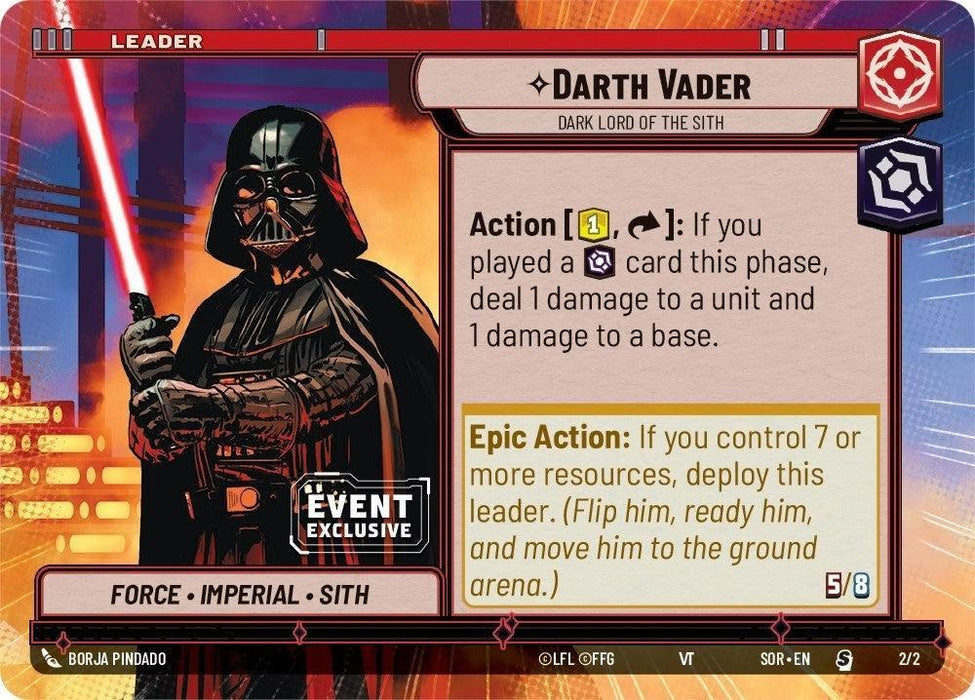 Darth Vader - Dark Lord of the Sith (Hyperspace) (Event Promo) (2/2) [Miscellaneous] - for just $4.65! 