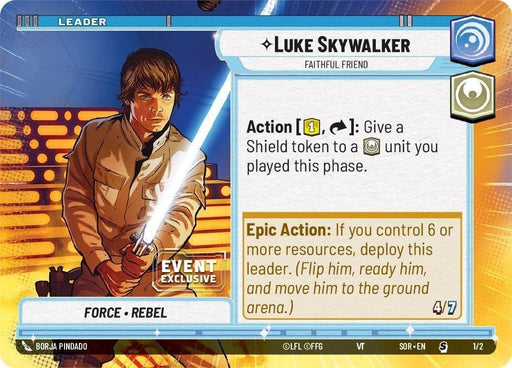 Luke Skywalker - Faithful Friend (Hyperspace) (Event Promo) (1/2) [Miscellaneous] - for just $3.10! 