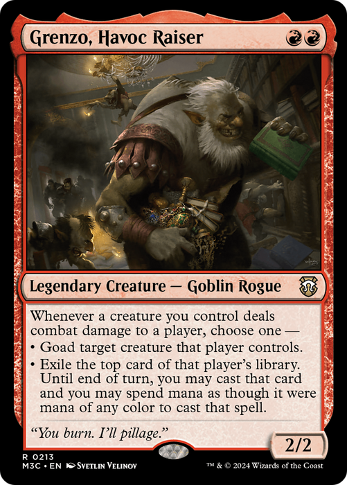 Grenzo, Havoc Raiser (M3C-213) - Modern Horizons 3 Commander - for just $0.10! 