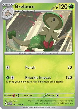 Breloom 007/162 - SV05 Temporal Forces - for just $0.05! 