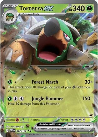 Torterra ex 012/162 - SV05 Temporal Forces Holofoil - for just $0.48! 