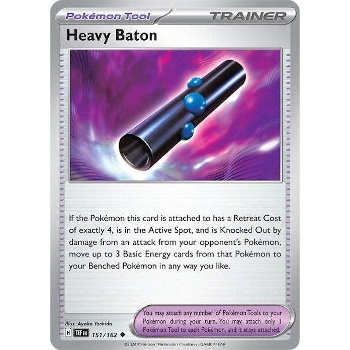 Heavy Baton (151/162) [Scarlet & Violet: Temporal Forces] - Just $0.10! Shop now at Retro Gaming of Denver