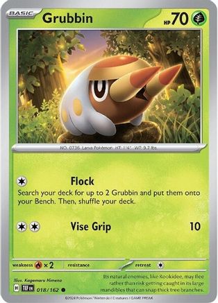 Grubbin 018/162 - SV05 Temporal Forces - for just $0.05! 