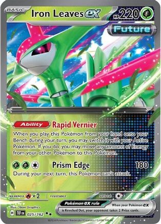 Iron Leaves ex 025/162 - SV05 Temporal Forces Holofoil - for just $0.57! 