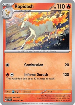 Rapidash 027/162 - SV05 Temporal Forces - for just $0.08! 