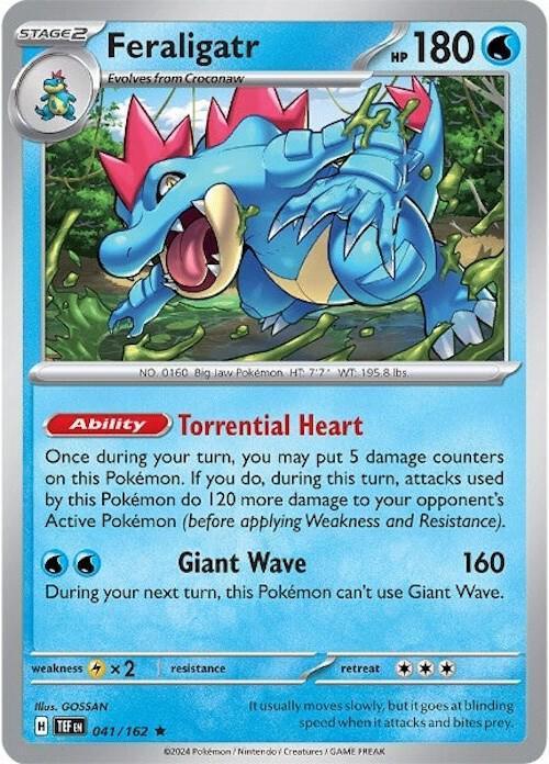 Feraligatr (041/162) [Scarlet & Violet: Temporal Forces] - for just $0.15! 