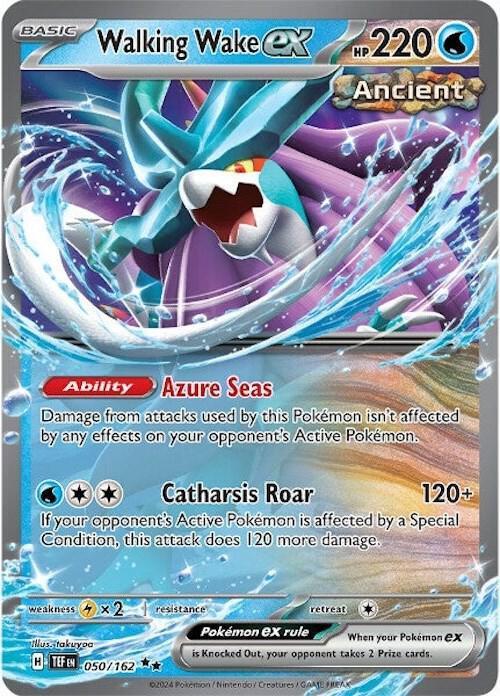 Walking Wake ex (050/162) [Scarlet & Violet: Temporal Forces] - for just $0.30! 