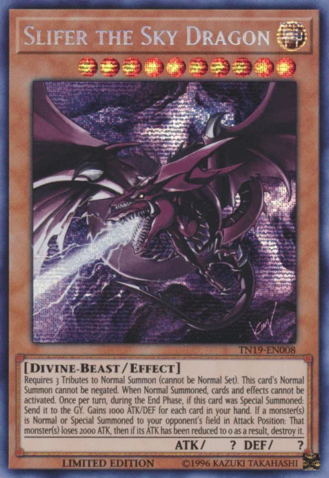 Slifer the Sky Dragon [TN19-EN008] Prismatic Secret Rare - for just $1! 