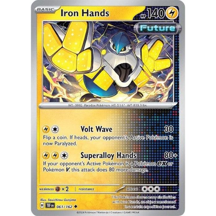 Iron Hands (061/162) [Scarlet & Violet: Temporal Forces] - Just $0.04! Shop now at Retro Gaming of Denver