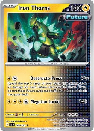 Iron Thorns 062/162 - SV05 Temporal Forces Holofoil - for just $0.06! 
