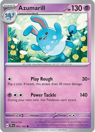Azumarill 065/162 - SV05 Temporal Forces - for just $0.05! 