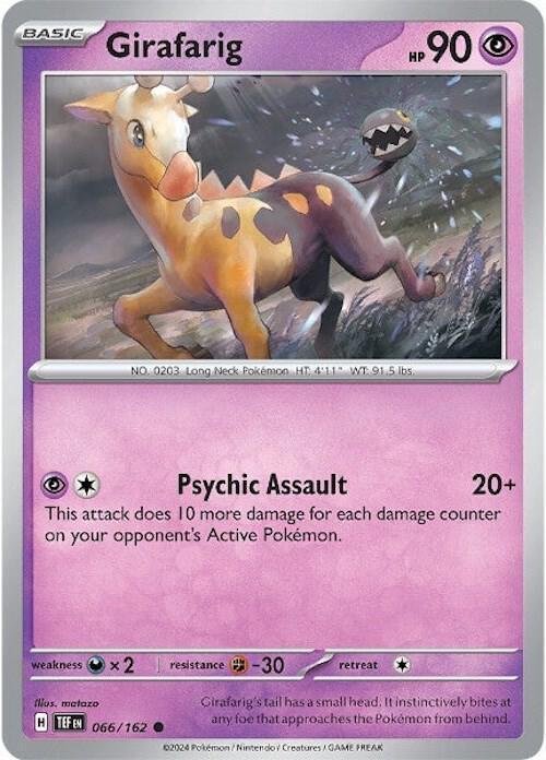 Girafarig (066/162) [Scarlet & Violet: Temporal Forces] - for just $0.10! 