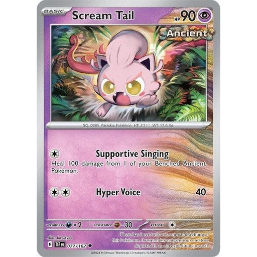 Scream Tail (077/162) [Scarlet & Violet: Temporal Forces] - Just $0.10! Shop now at Retro Gaming of Denver