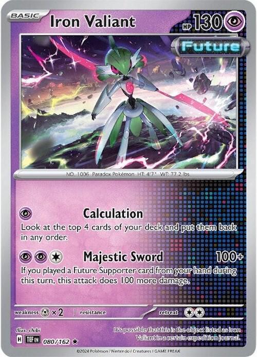 Iron Valiant (080/162) [Scarlet & Violet: Temporal Forces] - for just $0.10! 