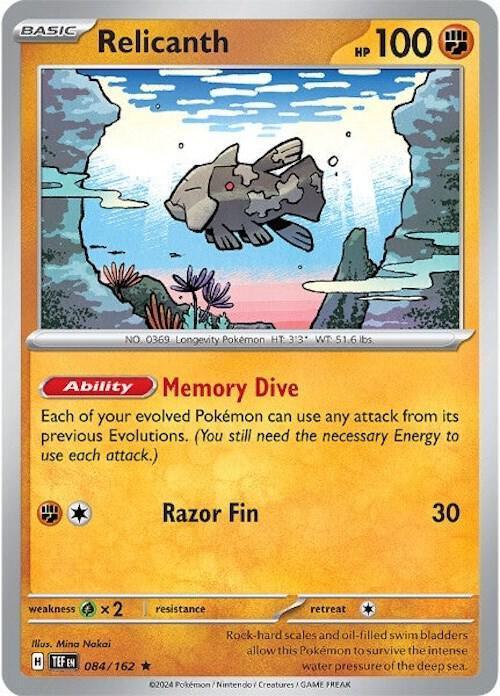 Relicanth (084/162) [Scarlet & Violet: Temporal Forces] - for just $0.10! 