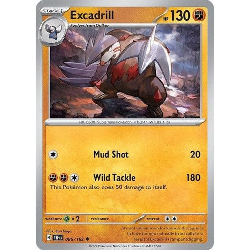 Excadrill (086/162) [Scarlet & Violet: Temporal Forces] - Just $0.04! Shop now at Retro Gaming of Denver