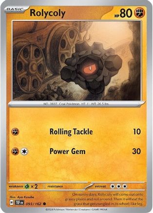 Rolycoly 093/162 - SV05 Temporal Forces - for just $0.05! 