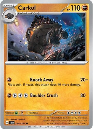 Carkol 094/162 - SV05 Temporal Forces - for just $0.07! 