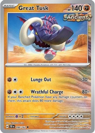 Great Tusk 096/162 - SV05 Temporal Forces - for just $0.05! 