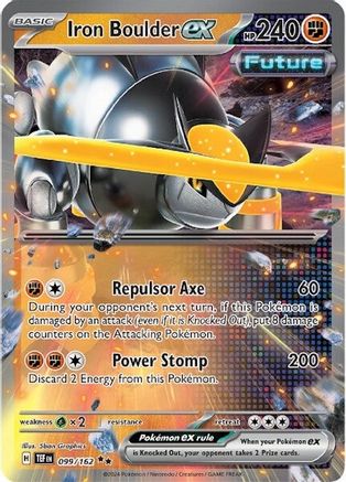 Iron Boulder ex 099/162 - SV05 Temporal Forces Holofoil - for just $0.42! 