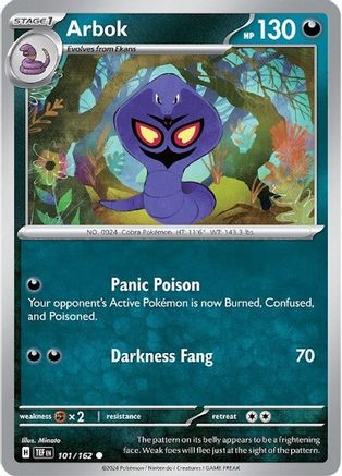 Arbok 101/162 - SV05 Temporal Forces - for just $0.05! 