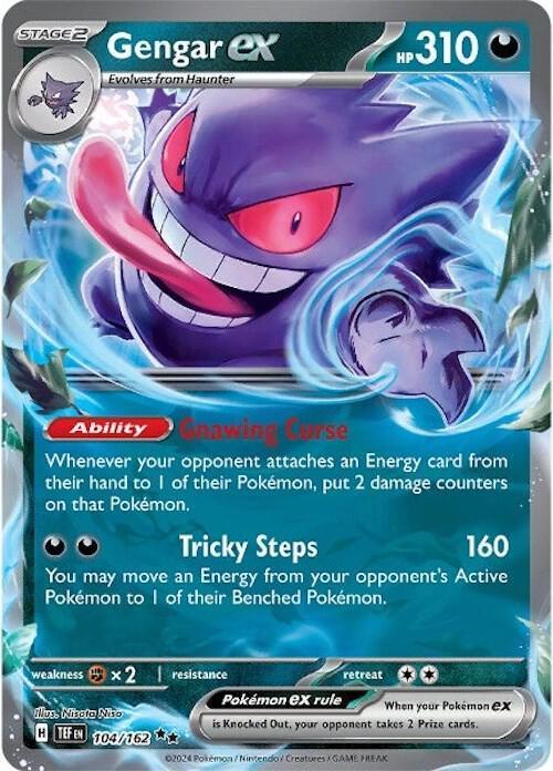 Gengar ex (104/162) [Scarlet & Violet: Temporal Forces] - for just $2.45! 