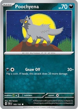 Poochyena 105/162 - SV05 Temporal Forces - for just $0.05! 