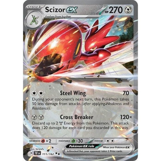 Scizor ex (111/162) [Scarlet & Violet: Temporal Forces] - Just $0.52! Shop now at Retro Gaming of Denver