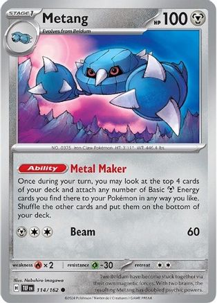 Metang 114/162 - SV05 Temporal Forces - for just $0.08! 