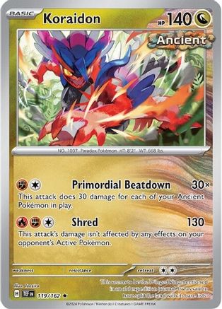 Koraidon 119/162 - SV05 Temporal Forces Holofoil - for just $0.05! 
