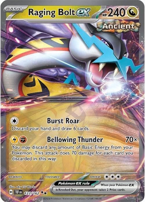 Raging Bolt ex (123/162) [Scarlet & Violet: Temporal Forces] - for just $0.70! 