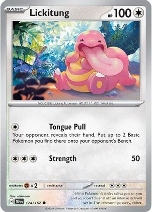Lickitung 124/162 - SV05 Temporal Forces - for just $0.05! 