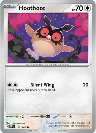 Hoothoot 126/162 - SV05 Temporal Forces - for just $0.05! 