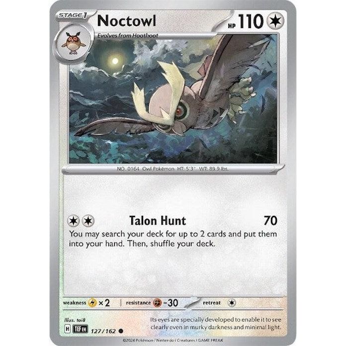 Noctowl (127/162) [Scarlet & Violet: Temporal Forces] - Just $0.03! Shop now at Retro Gaming of Denver