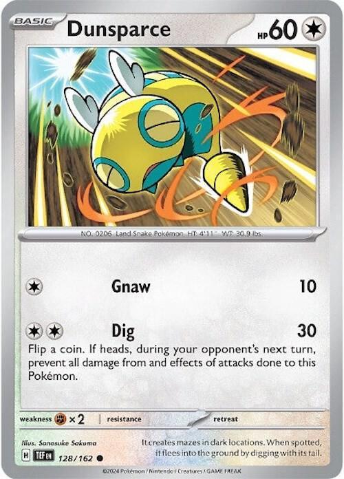 Dunsparce (128/162) [Scarlet & Violet: Temporal Forces] - for just $0.10! 